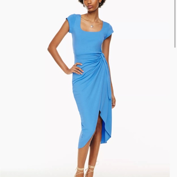 Wilfred Saturn Shortsleeve Midi Dress size small (pastel green) - Picture 4 of 9